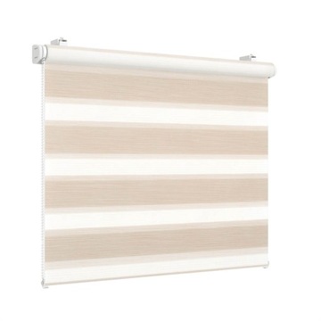 Рулонные шторы «День и Ночь» на заказ, 70 полосок зебры, балкон.