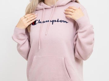 Champion Bluza Hooded Sweatshirt 116579 Różowy Regular Fit