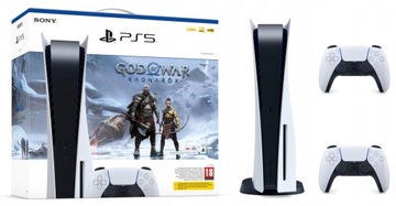 PlayStation 5 + God of War Ragnarok + 2x pad
