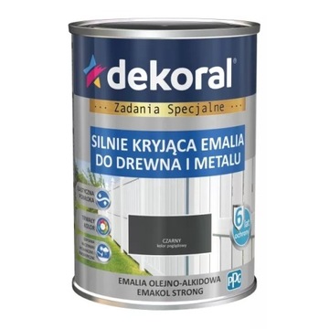 Dekoral EMAKOL Emalia 0,9L Czarny