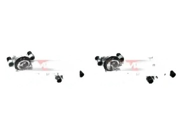 2X TŘMENY BRZDY KAMOKA PŘEDNÍ L+P DO FIAT LANCIA GRANDE PUNTO PANDA