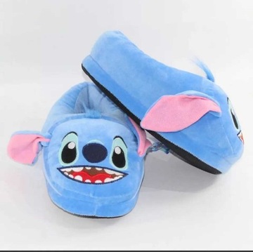 KAPCIE DAMSKIE DZIECIĘCE MĘSKIE LILO I STICH STITCH CIEPŁE KLAPKI r.35-40