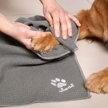 Ręcznik Do Czyszczenia Zwierząt Psów Kotów 65 cm X 100 cm Vileda Pet Pro XL