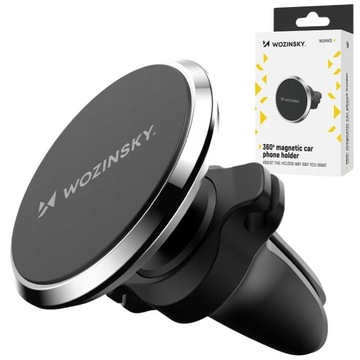 UCHWYT SAMOCHODOWY MAGNETYCZNY NA TELEFON NA KRATKĘ NAWIEWU MOCOWANIE MOCNE