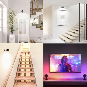 SMART RGB СВЕТОДИОДНЫЙ НАСТЕННЫЙ СВЕТИЛЬНИК БЕСПРОВОДНОЙ МАГНИТНЫЙ, ПОВОРОТНЫЙ НА 360°