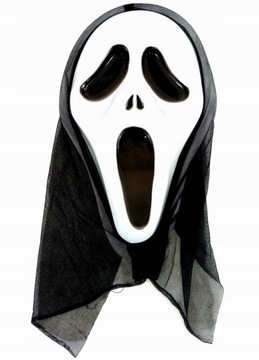 МАСКА КРИК с капюшоном Scream HALLOWEEN MASKS B