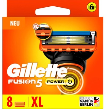 Gillette Fusion5 Power / 8szt. - WKŁADY OSTRZA DO MASZYNKI GILLETTE