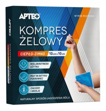 Kompres żelowy ciepło zimno APTEO 10x10cm