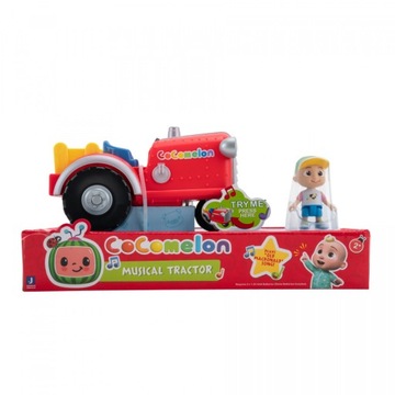 Cocomelon Muzyczny Czerwony TRAKTOR + Figurka
