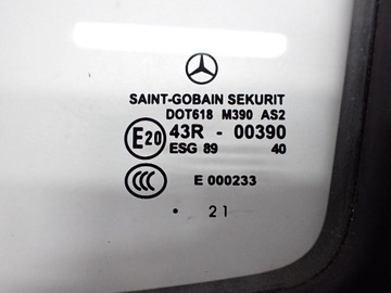 SKLO (OKNO) DVEŘE LEVÝ PŘEDNÍ ORIGINÁLNÍ MERCEDES SPRINTER W907 W910 21R