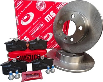 NOWE TARCZE + KLOCKI TYŁ do Audi A3 8L Octavia I VW GOLF 4 IV 1997-2004r