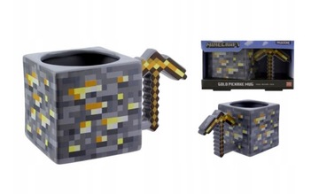 Złoty Kubek Minecraft Kilof 3D Pixel Na Licencji Paladone