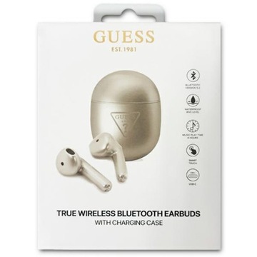 Беспроводные стереонаушники Guess GUTWST82TRS с треугольным логотипом BT5.2 4H