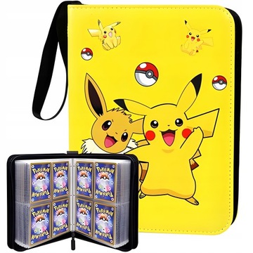 Папка-альбом для карточек Pokemon на 400 карточек + БЕСПЛАТНЫЙ набор карточек