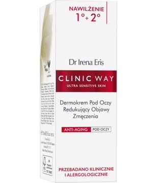 Dr Irena Eris Clinic Way 1°+2° Дермокрем для глаз от симптомов усталости, 15мл