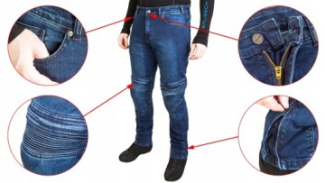 КОМФОРТНЫЕ МОТОЦИКЛОВЫЕ ДЖИНСЫ OZONE HORNET M