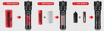 МОЩНЫЙ ТАКТИЧЕСКИЙ ФОНАРЬ 10 000 люмен USB ВОЕННЫЙ
