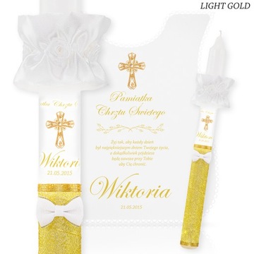 КРЕЩЕННАЯ СВЕЧА, БЕЛАЯ ОДЕЖДА И КРЕЩЕННАЯ СВЕЧА для мальчика и девочки