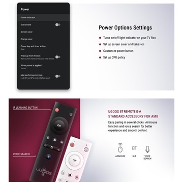 ТВ-приставка UGOOS AM8 Amlogic S928X-J Android 11.0 WiFi6E BT5.3