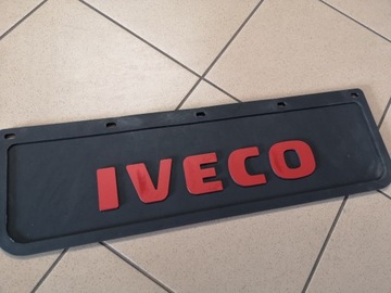 Брызговик IVECO, тисненый черно-красный