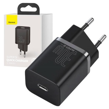 BASEUS SZYBKA ŁADOWARKA SIECIOWA SUPER SI USB C PD KOSTKA ZASILACZ MOC 30W