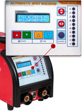 Сварщик вмятин SPOTTER.Проволока из гофрированного листового металла.