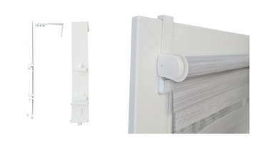 Gotowe mini rolety Dzień Noc z prowadnicami rolety wewnętrzne 43x150