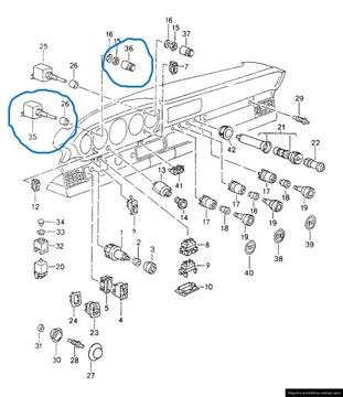 PORSCHE 911 964 965 993 PŘEPÍNAČ KNOFLÍK REGULACE SVĚTLA