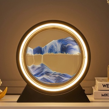3D настольная лампа с динамическим песком и движущимся изображением со светодиодным ночником