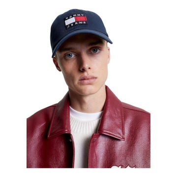 TOMMY HILFIGER CZAPKA Z DASZKIEM TJM HERITAGE CAP GRANATOWA