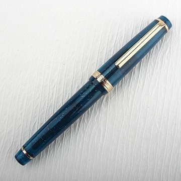 Перьевая ручка Jinhao 82 Deep Blue, акриловый корпус ярких цветов, тонкое перо для