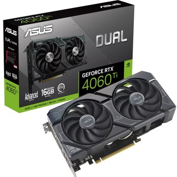 Видеокарта Asus RTX 4060 Ti DUAL Advanced 16G GDDR6 128 бит
