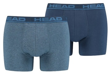 HEAD BOKSERKI MĘSKIE BASIC BOXER 2P BLUE r L