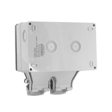 SOLIDNE GNIAZDKO 230V ZEWNĘTRZNE HERMETYCZNE IP66 WODOSZCZELNE