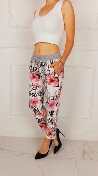 КОМФОРТНО - БРЮКИ - СВИТШОТ - ЦВЕТЫ - ХЛОПОК