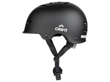 CRIVIT KASK Z LAMPKĄ LED CZARNY L/XL DZIECIĘCY