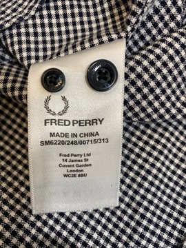 Męska koszula z krótkim rękawem w kratkę FREDPERRY M