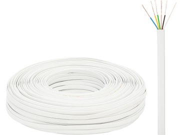 KABEL PRZEWOD TELEFONICZNY 6 ZYLOWY 6C biały 100m