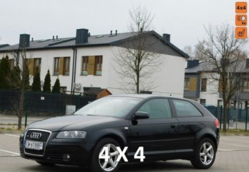 Audi A3 8P Hatchback 3d 2.0 TDI PD 170KM 2007 Audi A3 3-drzwiowe 2.0TDi Quattro Podgrzewane Fotele 2.0 Diesel 170KM