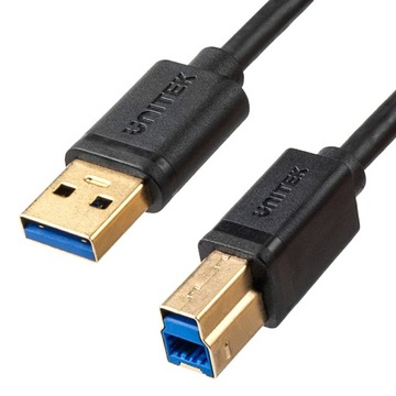 USB 3.0 A-B AM-BM Super Speed ​​HDD кабель черный 2м