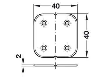 Плоская мебельная петля для сидений ПВХ, коричневая, кемпер, фургон