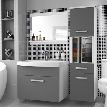 Мебель для ванной комнаты с ЗЕРКАЛОМ и РАКОВИНОЙ