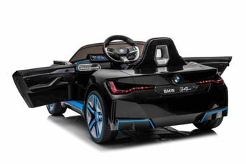 Детский игрушечный автомобиль BMW i4 на аккумуляторе Черный + Бесплатный старт + ЭВА + Экокожа