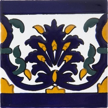 Ceramiczna płytka ścienna 10x10 cm do obramowanie lustra - Szarifa Border