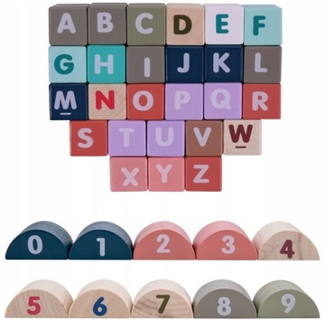 ДЕРЕВЯННЫЕ БЛОКИ CITY CARS 136 ЭЛЕМЕНТОВ КОВРИК