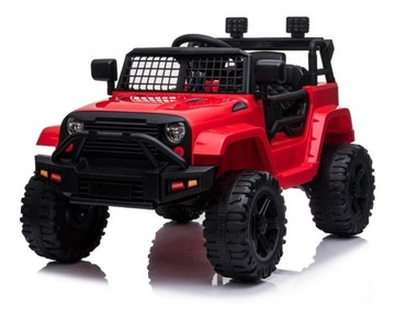 JEEP AUTO SAMOCHÓD NA AKUMULATOR 12V PILOT 2.4G MP3 AMORY ŚWIATŁA MELODIE