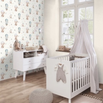Детские обои с воздушными шарами и животными Kids World 300512 RASCH