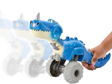 Mattel Dinosaur водит и ест машины Cars Auta на маршруте ZA4905