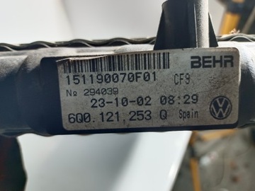 6Q0121253Q CHLADIČ VODY VOLKSWAGEN POLO 9N 1.2B PĚKNÝ IBIZA III
