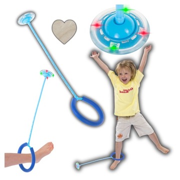 HULA HOP HULAHOP NA NOGĘ SKAKANKA LED ŚWIECĄCE KÓŁKO HULA HOOP DLA DZIECI